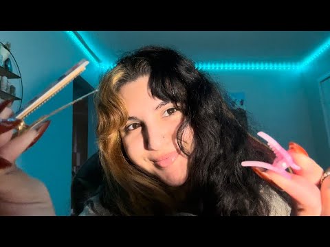 Asmr Putting Clips In Your Hair & Taking Them Out .... And Putting Them Back In !!