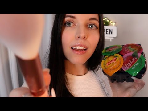 ASMR Whisper Roleplay for Sleep (Measuring, Personal Attention, Face Brushing/Touching) New Camera!