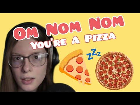 ASMR Om Nom Nom You're A Pizza (W/ Blue Yeti) *Heather Feather Inspired*