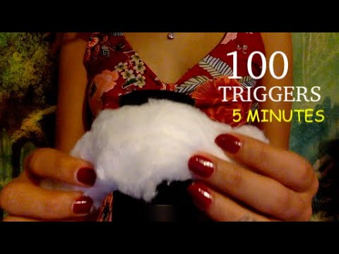 100 Triggers In 5 Minutes~ ASMR challenge (no talking)