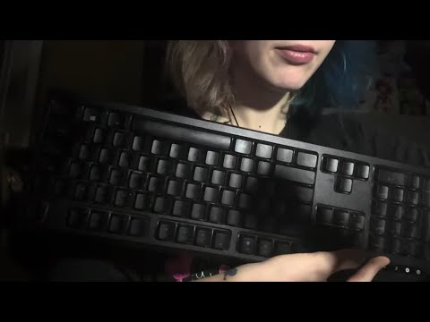 ASMR let’s clean your keyboard? (Typing and brushing  sounds)