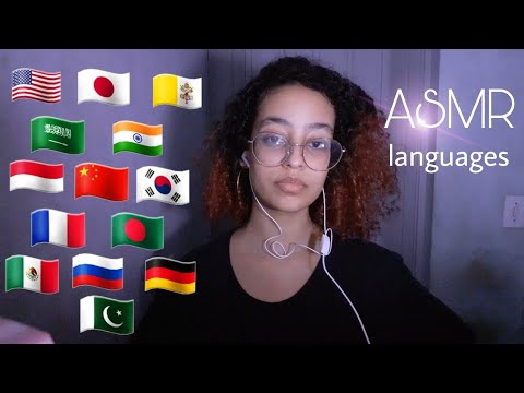 ASMR LANGUAGES | Sussurrando em 14 idiomas (com toques na tela) 😉