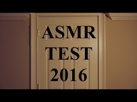 The Official ASMR Trigger Test 2016 Edition