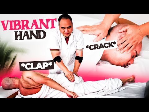 Chiropractor with Vibrant hand 👋 Crystal-Clear Cracks | ASMR video