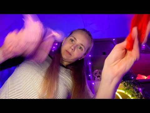 Aggressively SLAPPING Ur Face, throwing stuff at YOU & dusting you off (asmr)