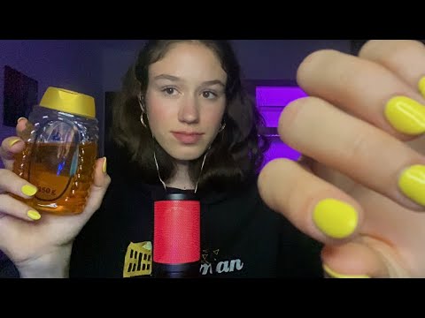 Honey Hands ASMR - Face Touching, Mouth Sounds 🍯