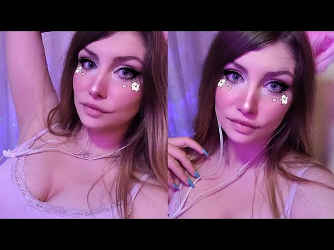 Ear Licking ASMR senpai🔥 Stream archive 👅 mouth sounds, breathing, kisses, personal attention ❤️