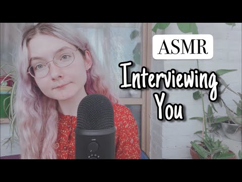 ASMR Interviewing You ~ Random Questions | Keyboard Typing | Whispering