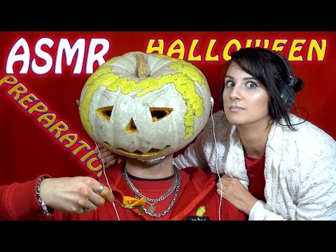 ASMR Halloween Preparation | Pumpkin Carving