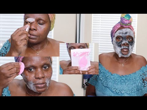 Self Care For My Skin Today | Bubbly Mask , Scrubby & Lashes ASMR SkinCare Chewing Gum