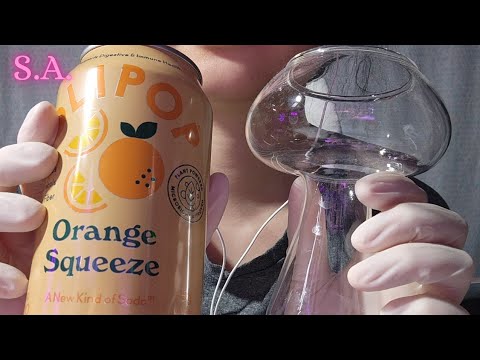 Asmr | Olipop Orange Soda - Pouring & Drinking Loudly (Less Burps)