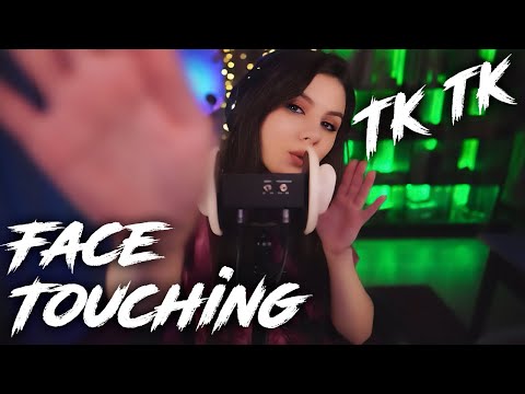 ASMR Tk tk, Hand Movements and Face Touching 💎 Hand sounds, 3Dio