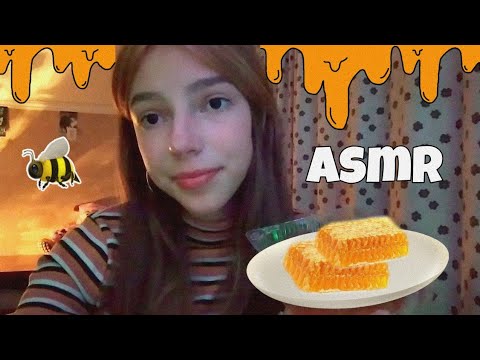 асмр🐝// итинг соты🍯// мукбанг | asmr eating honeycomb