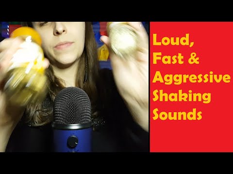 ASMR Fast, Aggressive & LOUD Shaking & Rattling Sounds - Shaking Bottles & Jars