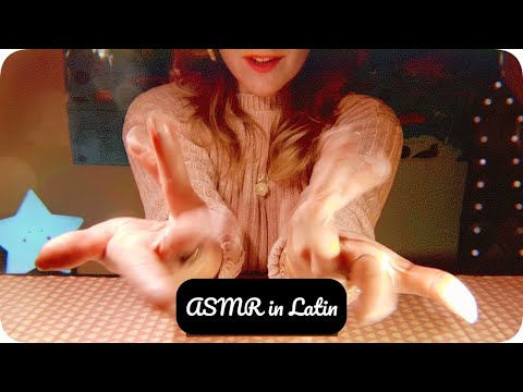 Vintage ASMR 🕯Whispering and gibberish in Latin, hand sounds & movements