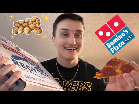 ASMR | Dominos Pizza Mukbang 🍕💤 (eating sounds)