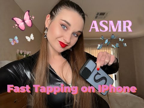 ASMR, fast tapping on Iphone 13 Pro Max with long nails