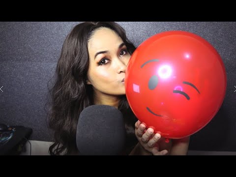 🎈🅰🆂🅼🆁: BLOWING UP DIFFERENT COLORS EMOJI BALLOONS (for TINGLES TRIGGERS)