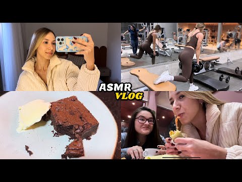 ASMR vlog - faxina, arrumação, café com amiga, treino de glúteo, brownie, etc..