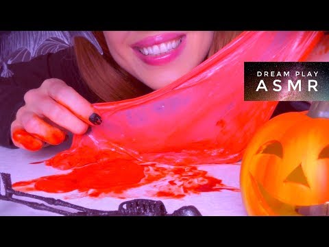 ★ASMR [german]★ satisfying BL🔴🔴D SLIME Halloween DIY | Dream Play ASMR