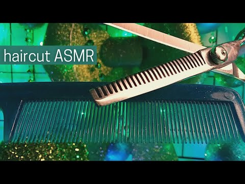 ASMR Lo-Fi Giving You a Haircut, Scissor Sounds, Camera Combing, Plucking, Cutting - Soft Spoken