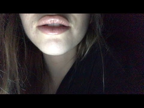 ASMR up close whispering and sticky mouth sounds | chitty chat chat