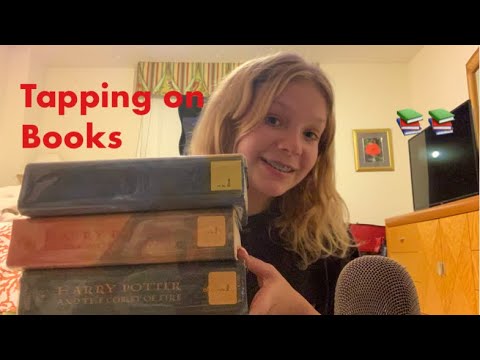 Tapping on books ASMR 📚