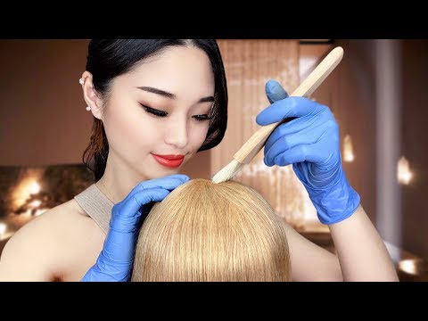 [ASMR] Relaxing Hair Dye Treatment
