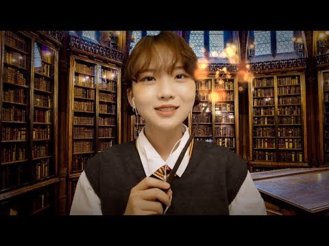 [ASMR] 해리포터와 주디의 호그와트 마법주문연습 단어반복 / Harry potter & Judy Practice Magic Spells in Hogwarts