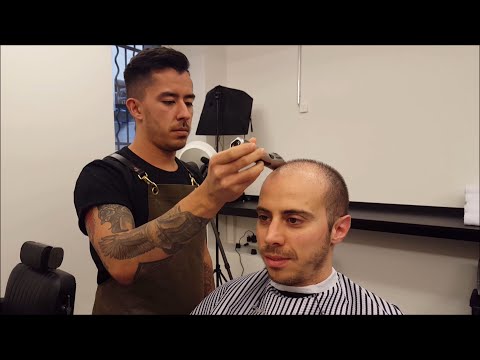 Nomad Barber - Head and Face shave with clippers - ASMR no talking