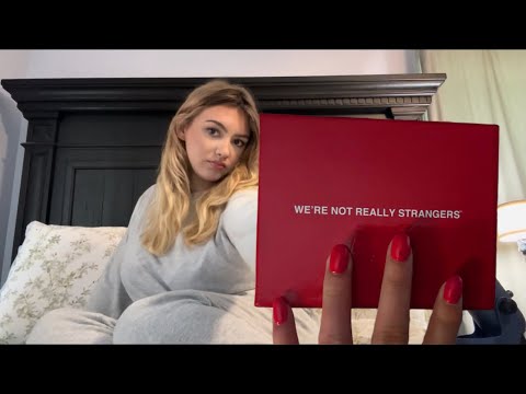 ASMR We’re Not Really Strangers 🫶🏼| Whispered Card Game Read Through