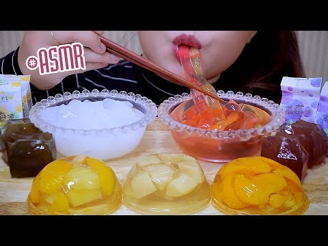 ASMR Various types of jelly , SOFT EATING SOUNDS | LINH-ASMR