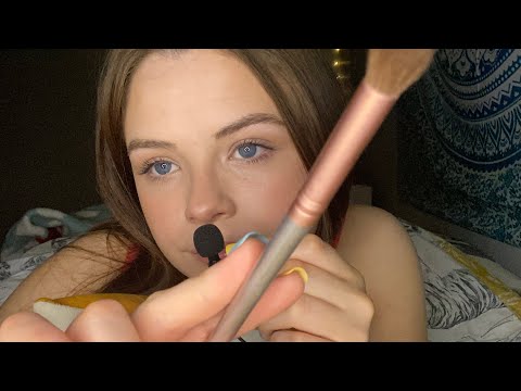 ASMR ~ Whispering and Face Brushing for When You Can’t Sleep