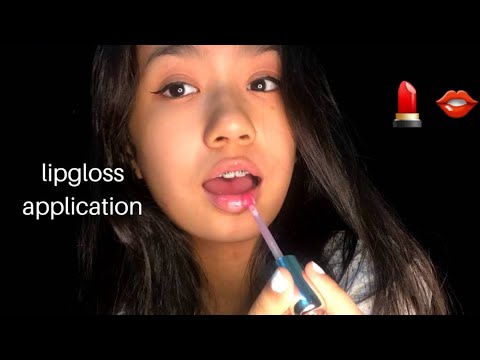 ASMR ~ Up Close Lip Gloss Application (Lip Smacking, Slow Tingly Kisses)