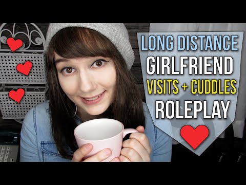 ASMR ❤ Long Distance Girlfriend Visits + Cuddles Roleplay ❤ Comforts You to Sleep ❤ Gender Neutral
