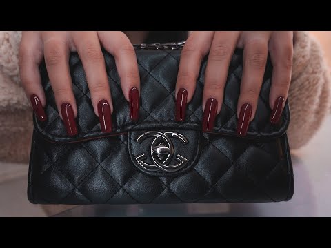 ASMR purse collection ( tapping & scratching) bags tracing
