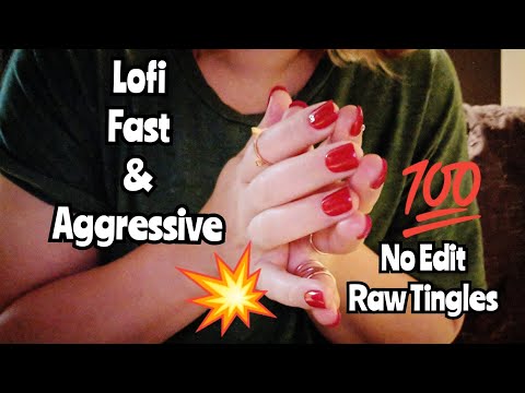 Fast & Aggressive ASMR Lofi, No Editing, Spontaneous (extreme nostalgic tingles)