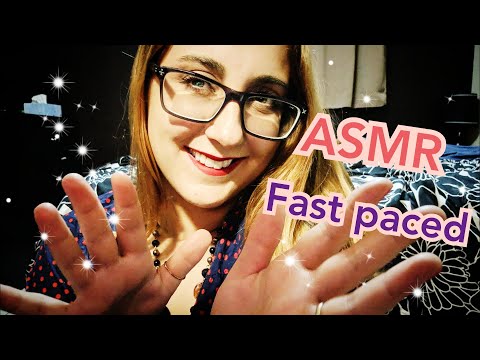 ASMR Fast- Paced Mouth Sounds, Tapping, Repeating, Hand Movements (May Custom)