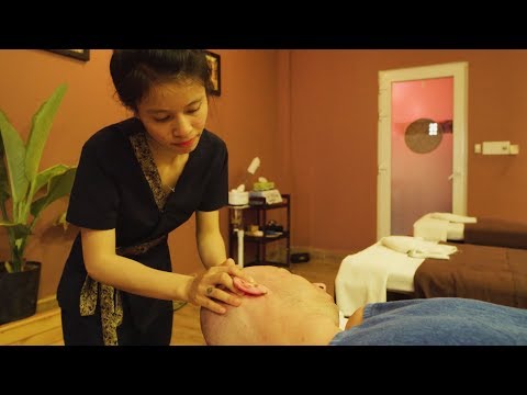 💆 ASMR Slow and Soft Ears and Head Massage | Vietnam SPA | white noise background