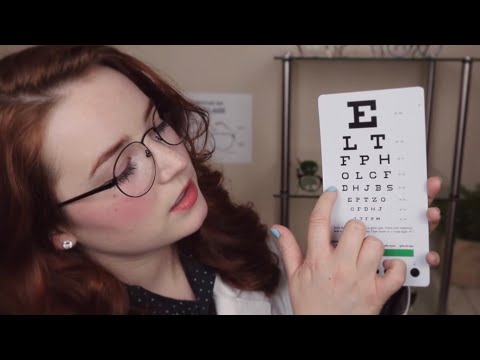 ASMR The Unintelligible Optometrist (Eye Exam & Glasses Fitting)