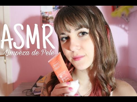 ASMR Português: Limpeza de pele | Roleplay (Vídeo para relaxar e dar sono)
