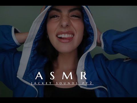 ASMR Jacket Sounds PT 2 | Zipper sounds, Tapping, Crinkly Noises