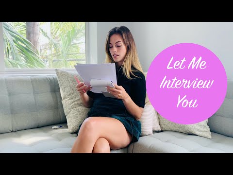 [ASMR] Interviewing You (paper sounds, writing, tapping)