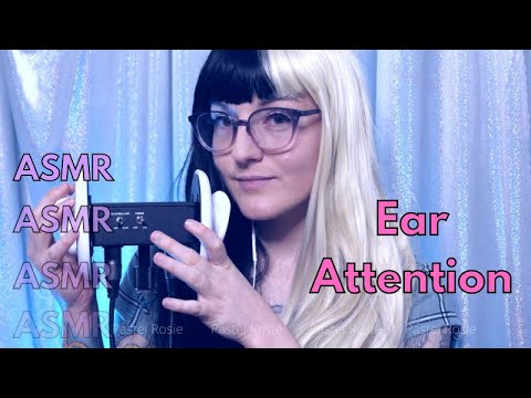 ASMR | Ear Attention Meditation 😴 PASTEL ROSIE 😴 Relaxing Blowing, Tapping, Tongue Flutters 😴