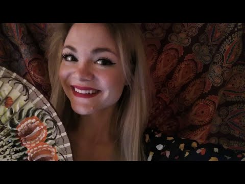ASMR ○ Soft Crinkly Fan Sounds and Ear Blowing you to Sleep!