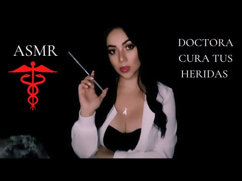 ASMR DOCTORA te cura una  HERIDA por MORDIDA DE SERPIENTE /ROLEPLAY ESPAÑOL