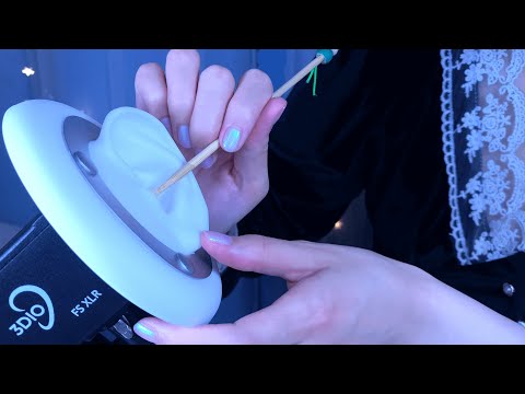 ASMR Realistic Ear Massage and Cleaning to Help You Sleep 😴 3Dio / 耳かき
