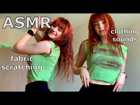 ASMR ~ Fabric Scratching/Clothing Sounds