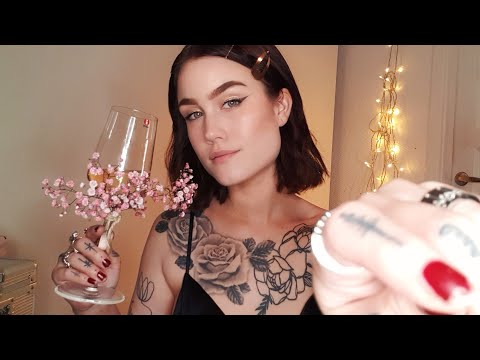 Bubble wrap popping sounds! Inaudible whispers! drinking wine! 🥂ASMR