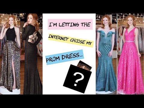 I’m Letting The INTERNET Choose My PROM DRESS!!!